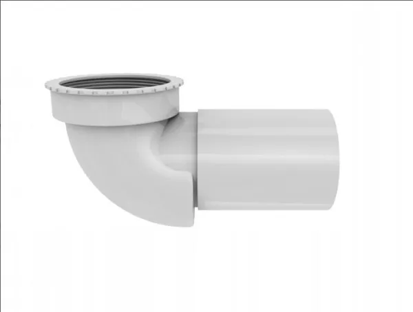 Purus PUM bundventil-vinkel 40 mm X 1.1/4-1.1/2 med lugtspærre
