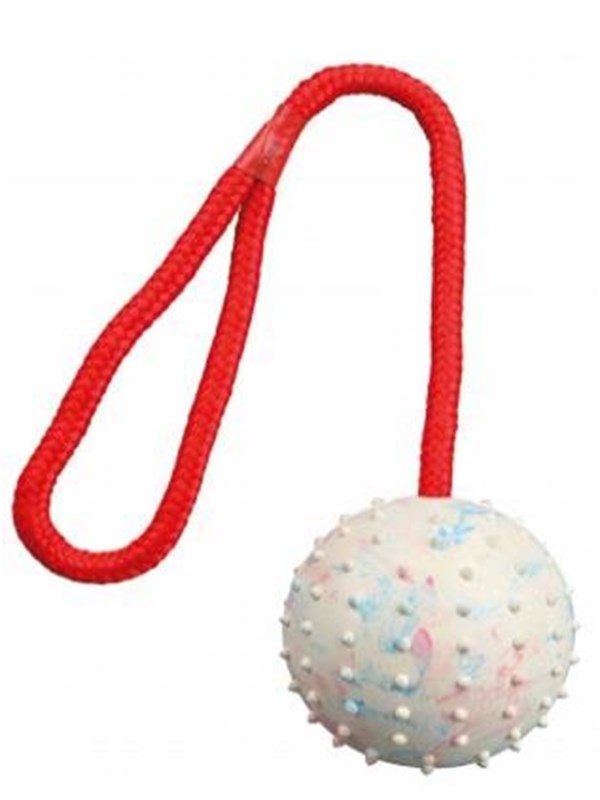Trixie Ball on a Rope ø 7/30cm assorted colours