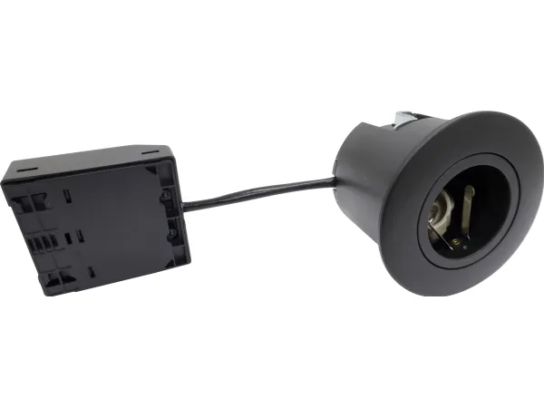 NORDTRONIC Quick Install G2, GU10, rund, mat sort, inden- og udendørs brug