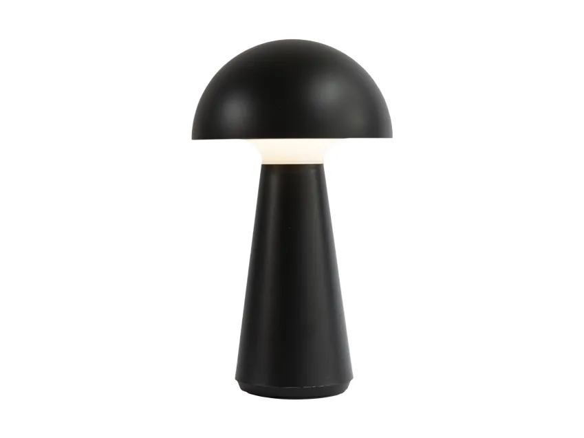 Sirius oppladbar lampe - svart - H 28 cm