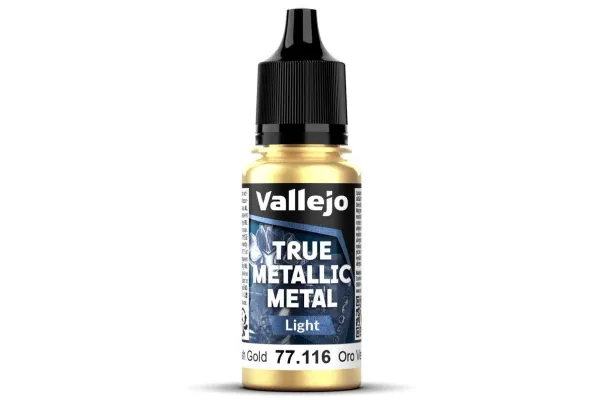 Vallejo 77.116 True Metallic Metal - Light - Greenish Gold (18 ml)