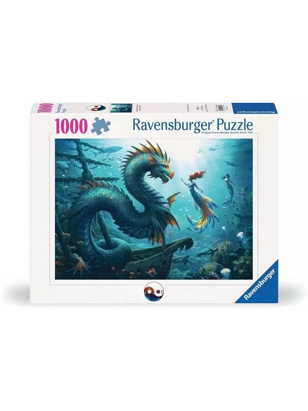 Ravensburger Enchanted Depths Dragon Mermaid 1000p - 14+