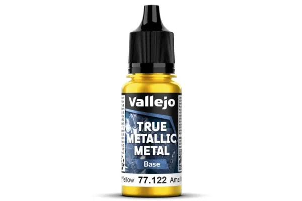 Vallejo 77.122 - True Metallic Metal - Base - Radiant Yellow (18 ml)