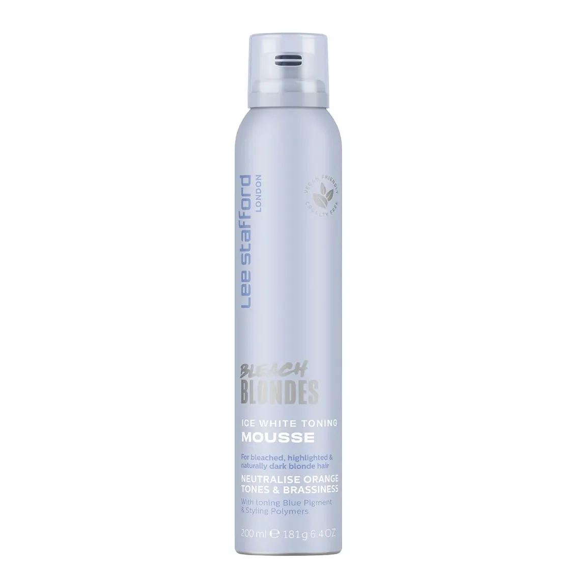 Lee Stafford Bleach Blondes Ice White Toning Mousse 200 Ml