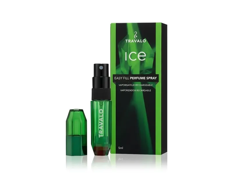 Travalo parfyme-pod Ice påfyllbar spray, Green, 5 ml