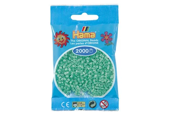 Hama mini perler 2000 stk lysegrønn