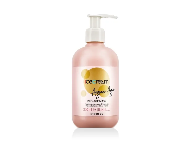 INEBRYA_Ice Cream Pro-Age skinnende maske med arganolje 300ml