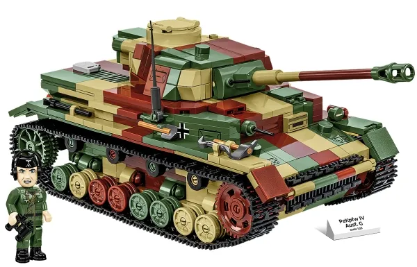 COBI PzKpfw IV Ausf. G, Byggesett, 10 år, 1107 stykker