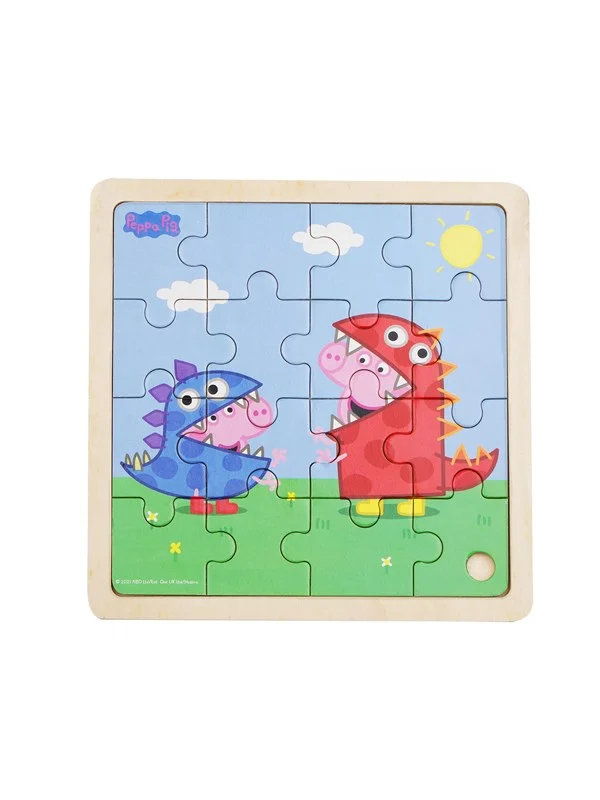 Barbo Toys Peppa Pig - Wooden Puzzle - Dino DressUp