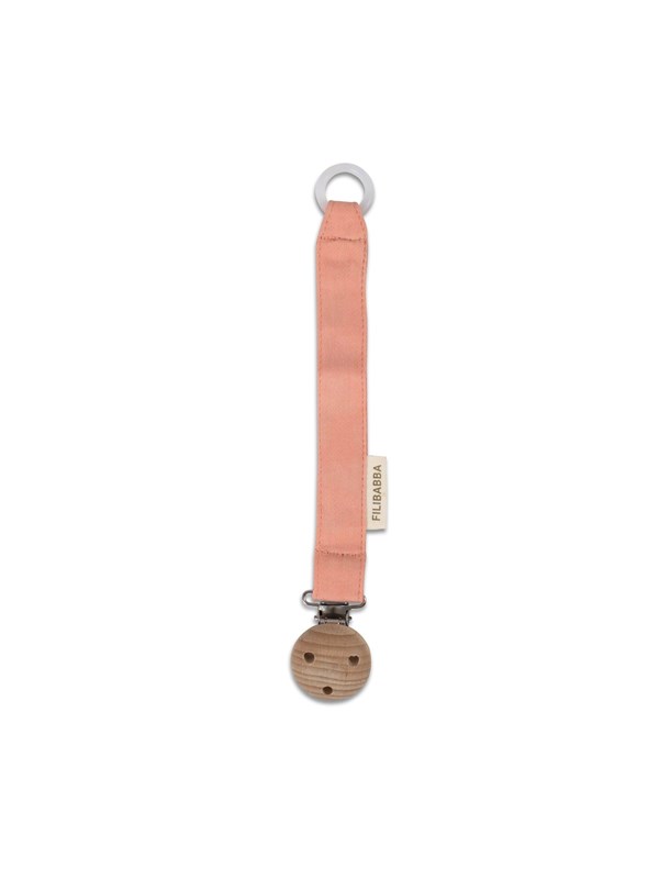 Filibabba Pacifier holder Coral