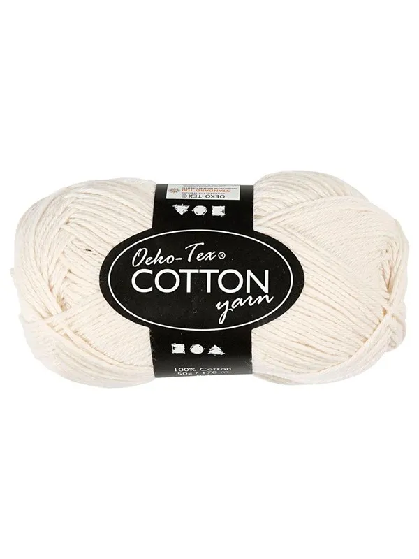 Creativ Company Cotton yarn Off-White 50gr 170m