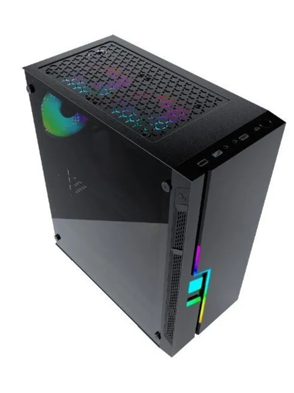 Gembird computer case Fornax 2000 - RGB LED STRIP - Kabinett - Tower - Svart