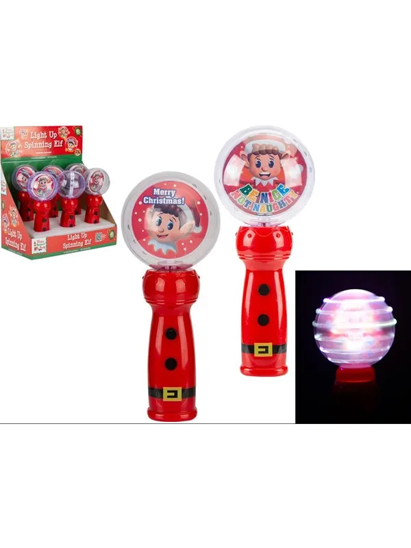 Elves Behavin' Badley Light Up Spinning Elf 2asst. CDU