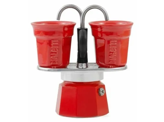 Bialetti moka pot mini express rød