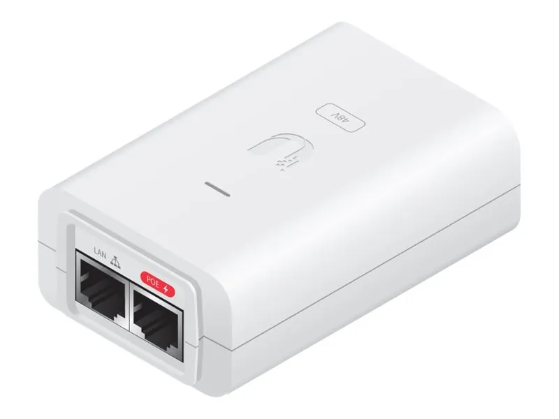 Ubiquiti Networks PoE-48-24W-WH - Strøminjektor - AC 100-240 V - 24 watt - hvit