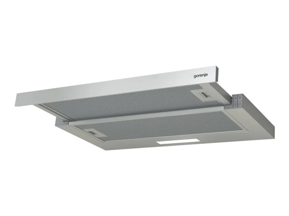 Gorenje Essential TH62E3X - Panser - teleskopisk - bredde: 60 cm - dybde: 30.6 cm - ekstraksjon og resirkulasjon (-) - rustfritt stål