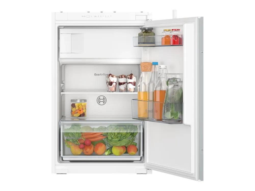 Bosch Serie | 2 KIL22NSE0 - Kjøleskap med fryserboks - innebygd - fordypning - bredde: 56 cm - dybde: 55 cm - høyde: 88 cm - 119 liter - Klasse E