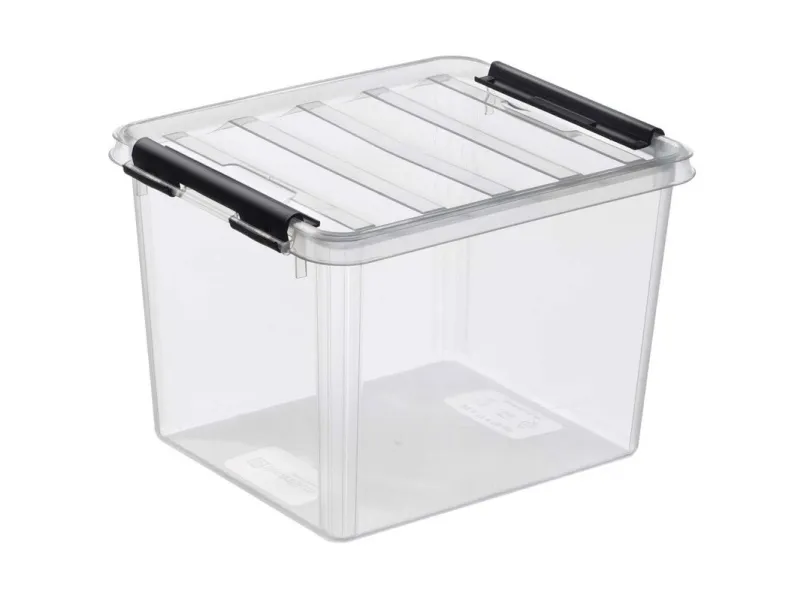 Plastkasse SmartStore, transparent 3L med låg , 210mm x 170mm x 150mm