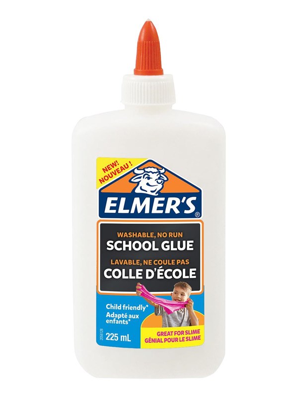 Elmer's flytende skolelim, hvit, vaskbar, 225 ml