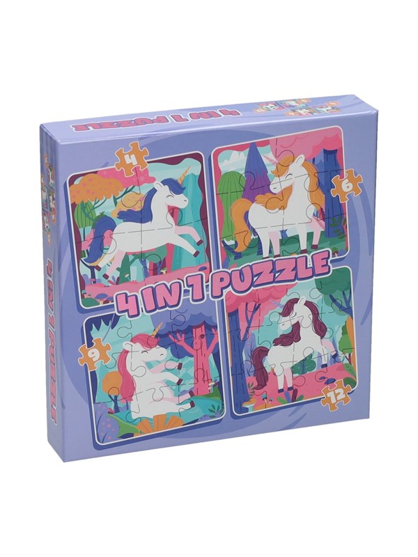 Wins Holland Jigsaw puzzle 4in1 - Forest animals 12 pcs. Gulv