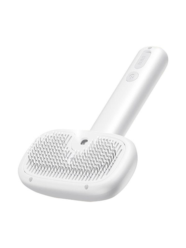 Rojeco Hair Grooming Brush with Steam Function - White