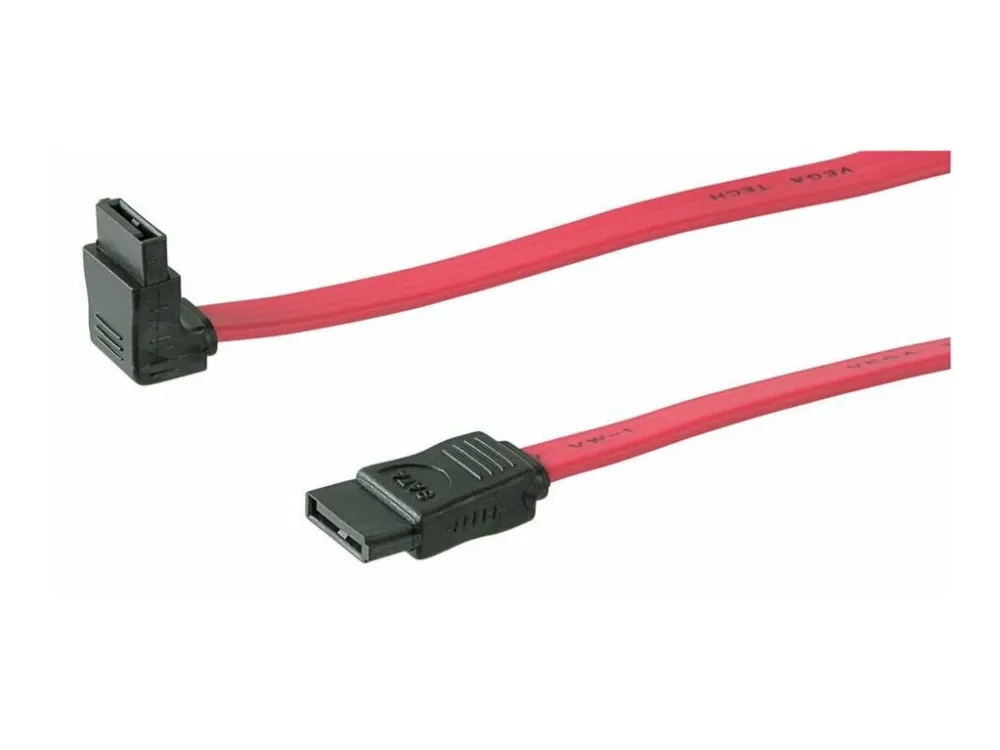MicroConnect - SATA-kabel - Serial ATA 150/300 - SATA (hunn) til SATA (hunn) - 50 cm - 90° kontakt