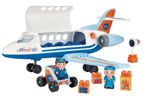 Flyvemaskine m/figurer og tilbehør