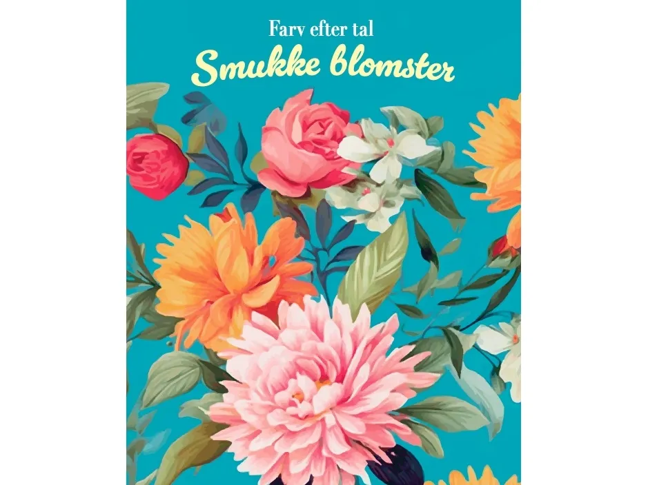 Farv efter tal - Smukke blomster