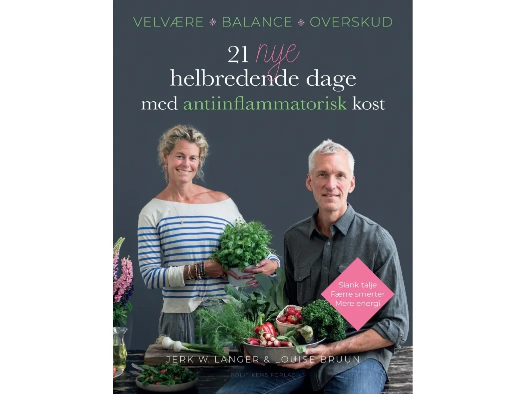 21 nye helbredende dager med antiinflammatorisk kost | Jerk W. Langer; Louise Bruun | Språk: Dansk