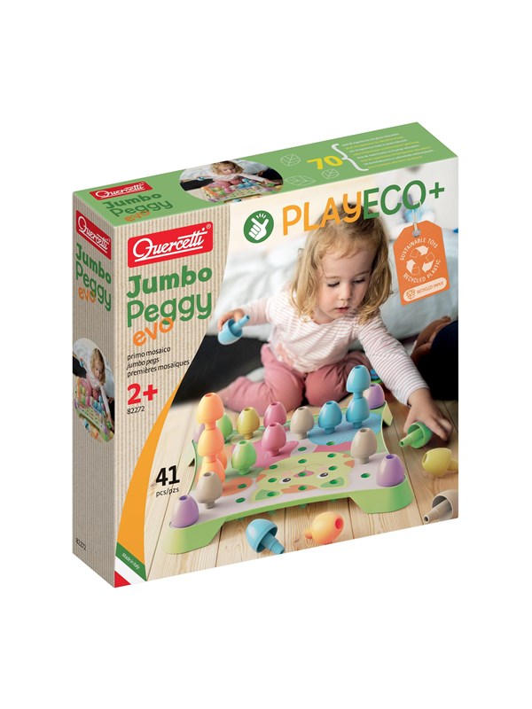 Quercetti Play Eco+ Jumbo Peggy Evo (41 pcs)