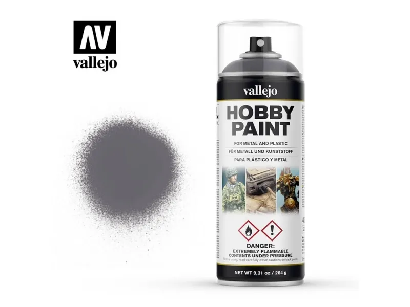 Vallejo 28.031, Sort, Grå, Spray maling (hobby), Væske, 400 ml, 1 stykker
