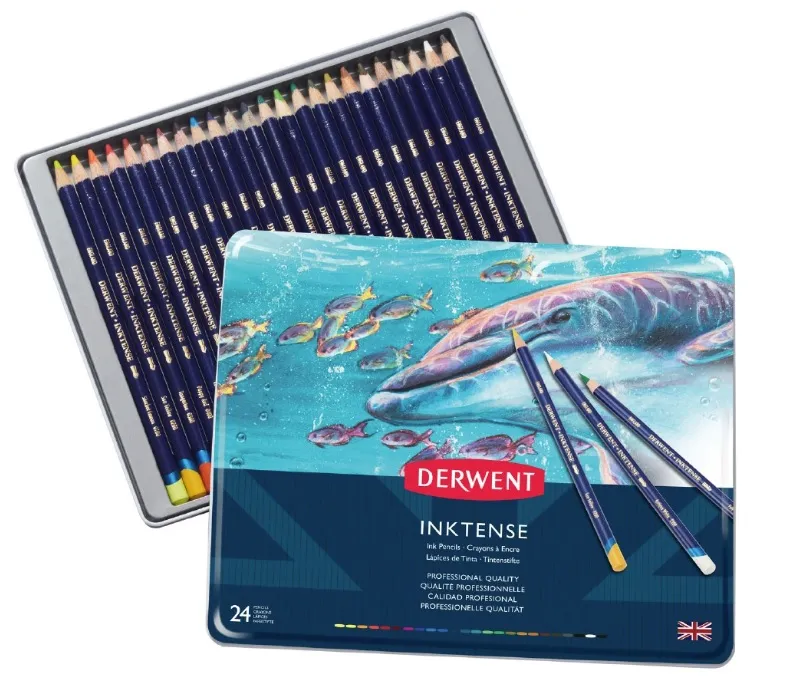 Derwent Inktense Pencil 24 stk tin