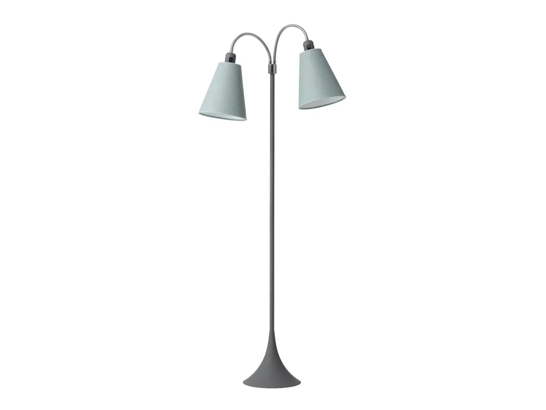 Nielsen Light Fodgænger Gulvlampe m/afb. på arme - Soft Grå - uten skjermer