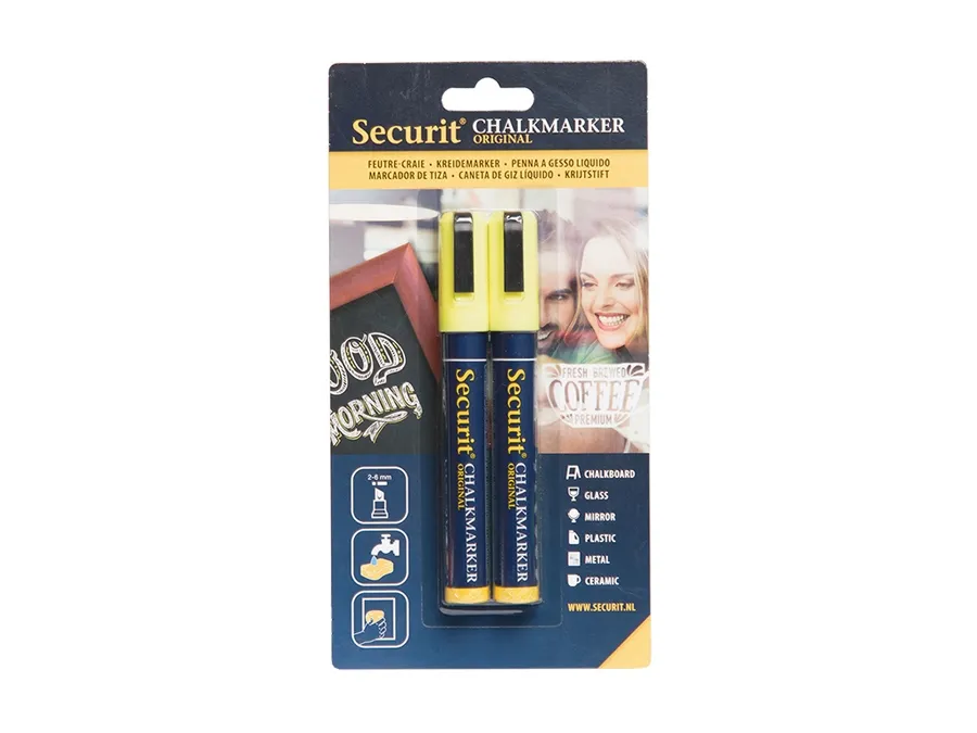 Securit BL-SMA510-YE, Gult, Kule, 2 stykker