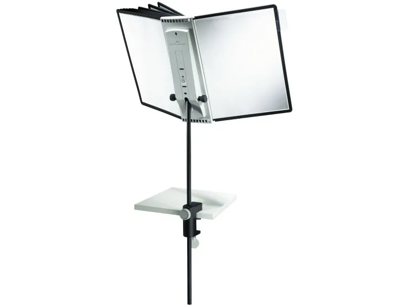 Durable Sherpa desk clamp 10 complete, Bord, Portrett, A4, Assorterte farger, Svart, Polypropylen