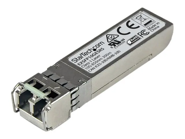 Startech Juniper EX-SFP-10GE-SR Compatible SFP+ Module, 10GBASE-SR, 10GbE Multimode Fiber MMF Optic Transceiver, 10GE Gigabit Ethernet SFP+, LC Connector, 300m, 850nm, DDM, Mini GBIC - Lifetime Warranty (EXSFP10GESRS) - SFP+ transceivermodul (tilsvarer: Juniper EX-SFP-10GE-SR) - 10GbE - 10GBase-SR - LC multimodus - opp til 300 m - 850 nm