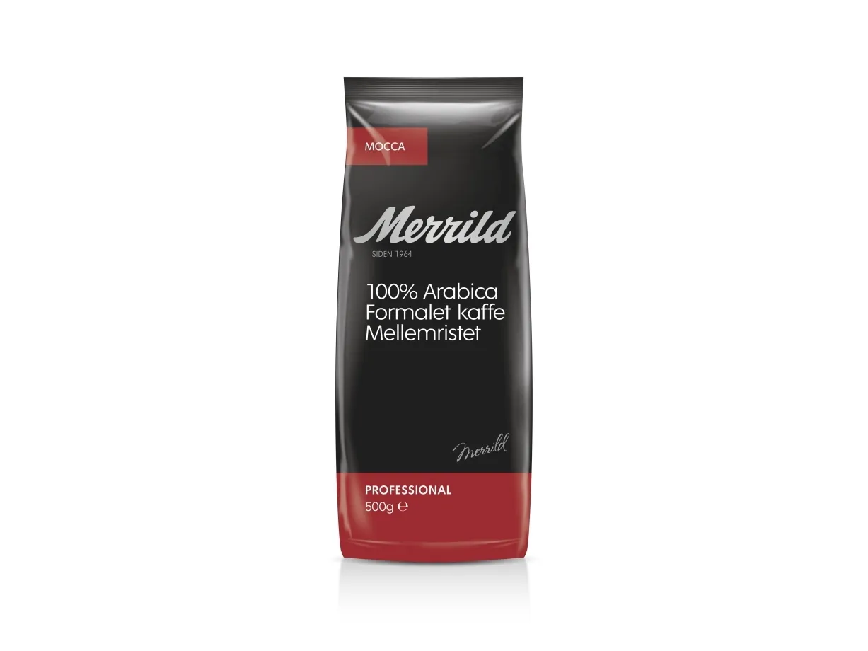 Kaffe Merrild Mocca 500g/pose - (500 gram pr. pose x 16 poser)