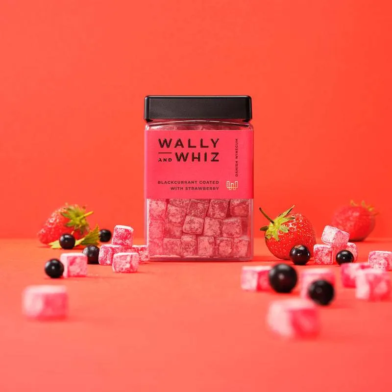 Wally And Whiz Solbær med jordbær Cube 240g