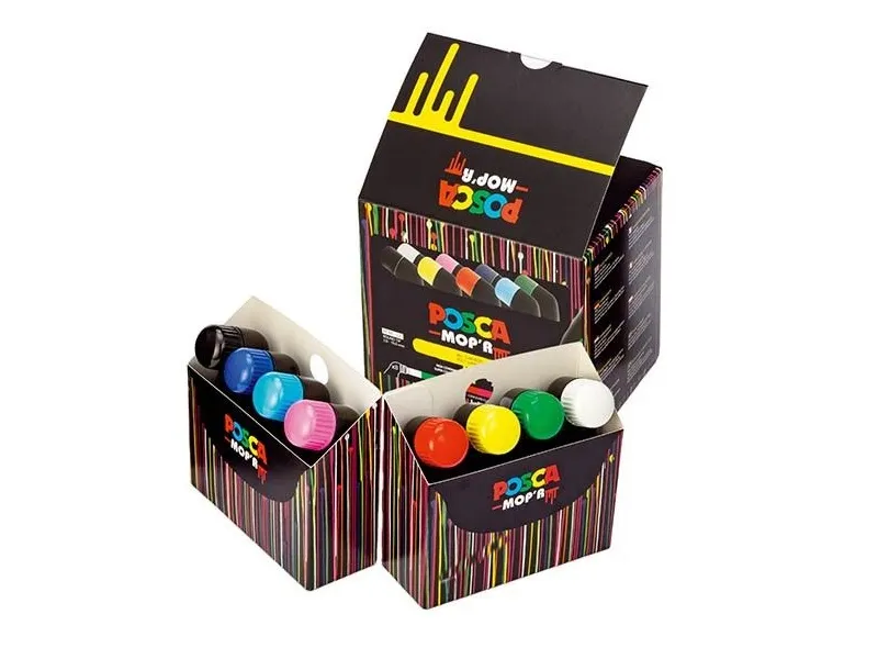 Posca MOP´R Squeeze Marker PCM-22 8C - med 8 stk. ass. farver