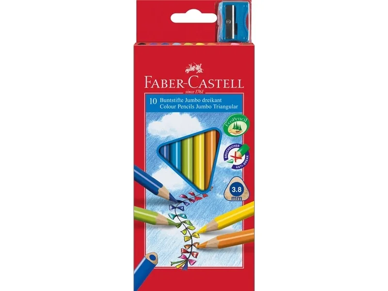 Faber-Castell Jumbo, Multi, 10 stykker