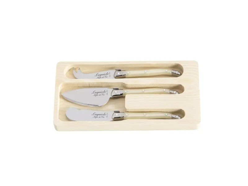 LAGUIOLE Cheese knives Laguiole Pearl SET 3 SdV