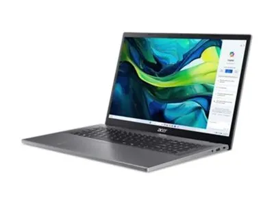 Acer Aspire Go 17 AG17-31P - Intel N-series - N355 / inntil 3.9 GHz - Win 11 Home - Intel Graphics - 8 GB RAM - 512 GB SSD NVMe - 17.3 IPS 1920 x 1080 (Full HD) - Wi-Fi 6 - stålgrå - kbd: Nordisk