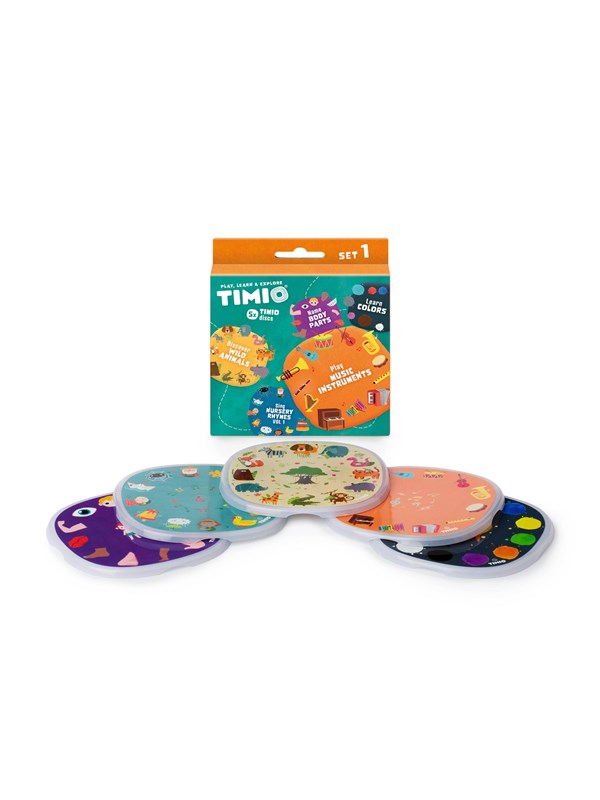 TIMIO Disc Set 1 - Wild Animals Nursery Rhymes Colours Musical and Body Parts