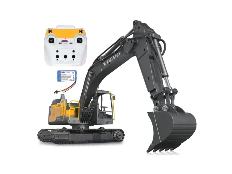 Jamara Volvo EC160E Metall 1:16 gravemaskin med grip og rivehammer