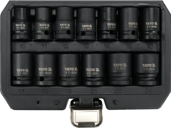 YATO 13 dele 1/2 slagtoppe 10-24 mm