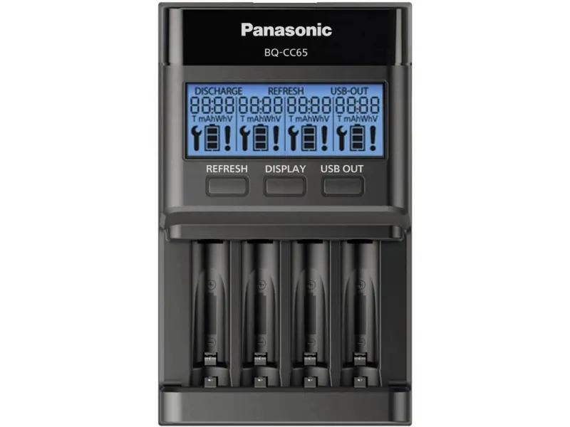 Panasonic eneloop BQ-CC65E - Batterilader - 4 x batterier lader - 1 A (USB)
