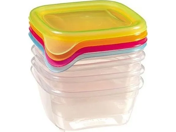 Curver FRESH&GO sett med oppbevaringsbokser 4x0,25 L 210476 universell