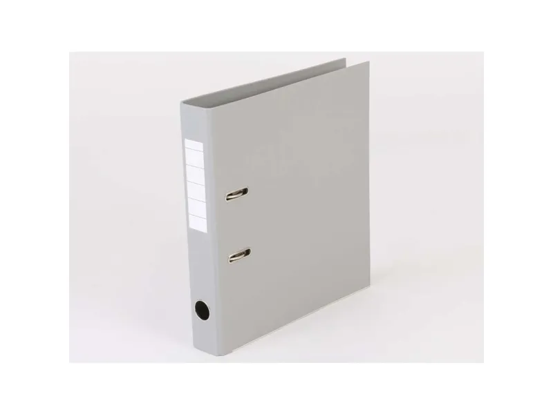 Brevordner, Q-Line grå, Metalskinne, 50mm, 210x297mm antal ringe: 2 - (10 stk.)