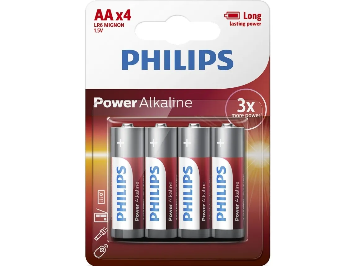 Philips Power Life AA-batterier - 4-pak