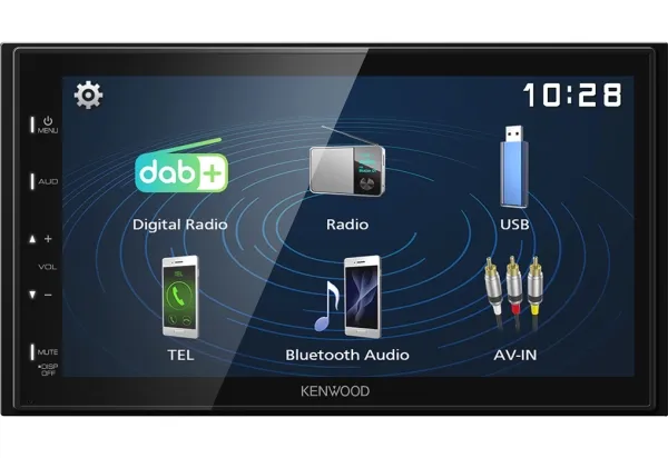 Kenwood Electronics DMX129DAB, Sort, 2 DIN, 64 W, 45 W, 99 dB, 24t